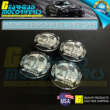 4 Wheel Center Caps AMG Affalterbach Emblem 75MM Mercedes Benz Wreath Rim OEM picture