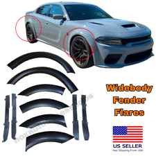 For Dodge Charger  SRT WIDEBODY FENDER FLARES FULL SET 6 PCS FRONT AND REAR picture