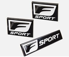 For Lexus F-Sport Car Rear Trunk Side Fender Sticker Emblem Badge Black White picture