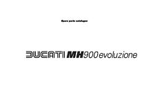 Ducati Parts Manual Book Catalog Chassis & Engine 2001 MH900 Evoluzione picture