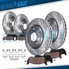 8pc AWD Front Rear Drilled Brake Rotors Brake Pads Kit for 2016 2017 Mazda CX-5 picture