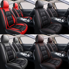 Car Seat Covers Luxury Leather Full Set 5-Sits Front Rear Protectors for TOYOTA picture