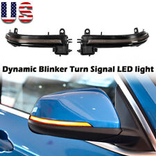 2x Dynamic Turn Signal Mirror Sequential Light Black For BMW F20 F30 F33 F34 F32 picture