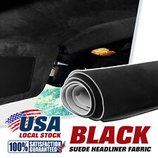 Headliner Material Suede Fabric Car Roof Liner Replace Upholstery Black 60