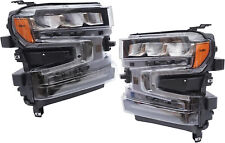 Pair LED Headlights HeadLamps Driver Passenger For 2019-2021 Chevrolet Silverado picture