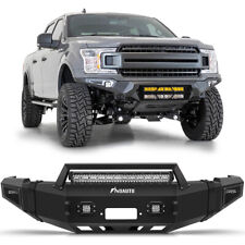 PICKOOR Front Bumper w/ Winch Plate & LED Lights & D-rings For Dodge Ram 2500 picture