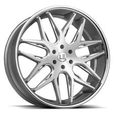 22X9 Luxxx LE14 5X115 +15 73.1 Brushed Face Milled/Stainless Steel Lip - Wheel picture