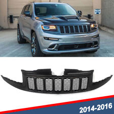 Fit For 2014-2016 Jeep Grand Cherokee SRT8 Style Front Bumper Grille Grill Black picture
