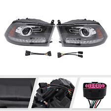 For 2013-2018 Dodge Ram 1500/2500/3500 Factory Projector Headlights w/ LED DRL picture
