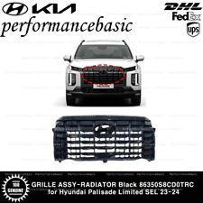 GRILLE ASSY-RADIATOR Black 86350S8CD0TRC for Hyundai Palisade Limited SEL 23-24 picture