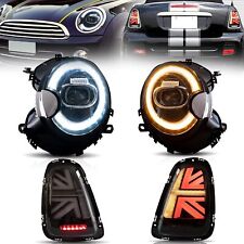 LED Headlights + Smoked Tail Lights For 2007-2013 Mini Cooper R56/R57/R58/R59 picture