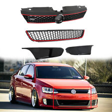 Labwork Front Upper Lower Grille For 2011-2014 VW Jetta MK6 GLI Style Black Red picture