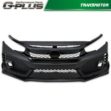 Type R Style Front Bumper Cover Kit For 2016-2021 Honda Civic Sedan 10th picture