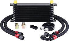 Universal 10 Row AN10 Aluminum Transmission Engine Oil Cooler+Filter Adapter Kit picture