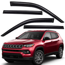 Tape-on Window Vent Visors Sun Rain Wind Guards Fits 2017-2024 Jeep Compass  picture