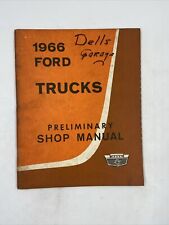 ORIGINAL 1966 Ford Bronco Shop Manual  Repair Service Book  Preliminary picture