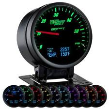GLOWSHIFT 3in1 BLACK FACE DIESEL COMBO GAUGE MONITOR BOOST TRANS PYRO GAUGES picture