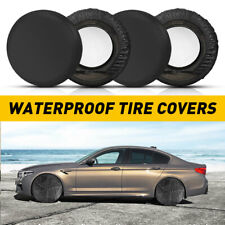 4 PACK Waterproof Tire Covers Wheel&Tyre RV Trailer Camper Sun Protector 27-29