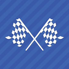 Checkered Flags Racing Vinyl Decal Sticker picture