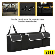 2Set 600D Car Oxford Back Storage Seat Trunk Bag Organizer Parts Accessories USA picture