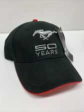 NEW FORD MUSTANG 50 YEARS EMBROIDERED CAP/HAT picture