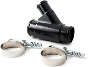 Rudy's Black Weldless Dual Radiator Coolant Y-Pipe For 13-19 Dodge 6.7L Cummins picture