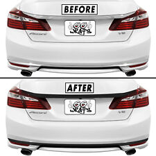 Chrome Delete Blackout Overlay for 2016-17 Honda Accord Trunk Trim & Diffuser picture