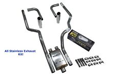 All-Stainless Dual Exhaust Kit Chevy GMC 1500 15-18 Magnaflow XL Rolled Side Ex picture