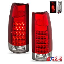 Red Smoke LED Tail Light Pair Set for 1988-1999 Chevy Silverado, Tahoe, Suburban picture