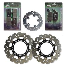 FMS Front + Rear Rotors + Brake Pads for Yamaha YZF-R6  [2005-2016] picture