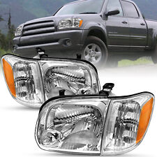 For 2005-2006 Toyota Tundra 05 06 07 Sequoia Chrome Headlights Headlamps LH+RH picture
