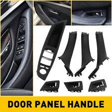 Black For 10-16 BMW 5 Series F10 F11 Inner Door Panel Handle Pull Trim Cover picture