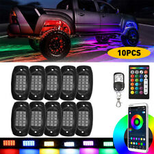 For Chevy Silverado 1500 2500HD 10X RGB LED Rock Lights Neon Underglow LED Kit picture