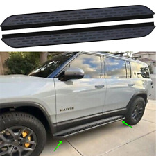 Fits For Rivian R1S 2022 2023 2024 2PCS Running Boards +brackets Side Steps ALU picture