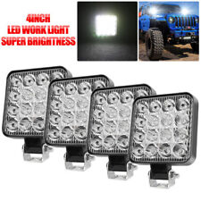 4pcs LED Work Light SPOT Lights For Truck Off Road Tractor 12V 24V Square 48W US picture