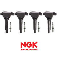 New Set of 4 Igntion Coil & NGK Spark Plug for Mazda 3/ 6/ CX-3/ CX-5/ MX-5 L4 picture