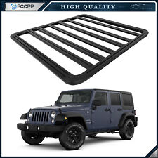For 2007-2017 Jeep Wrangler JK Roof Rack Cargo Basket Black picture