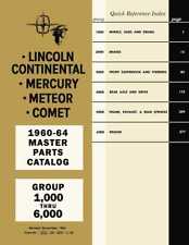Parts Catalog for 1960-1964 Lincoln, Mercury picture