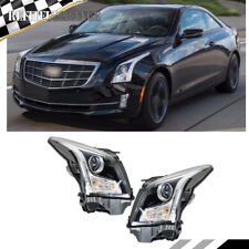 Left &Right Side Headlights Headlamps For Cadillac ATS 13 14 15 16 17 18 Halogen picture