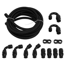 Nylon PTFE Fuel Line Hose Fittings Kit 4AN 6AN 8AN 10AN E85 Braided 10FT 20FT picture