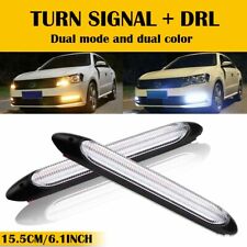 2pcs 15.5CM DRL LED Headlight Daytime Running Sequential Turn Signal Lamps Soft picture