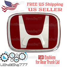 RED H Rear Emblem Trunk Badge Type R for Acura RSX 2002-2006 TSX 2004-2008 picture