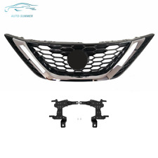 Front Bumper Hood Upper Grille Mesh Trim Grill Fit For 2016-2018 Nissan Sentra picture