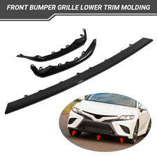 3Pcs For 2018-2020 Toyota Camry SE XSE Front Bumper Lower Grille Trim Molding picture
