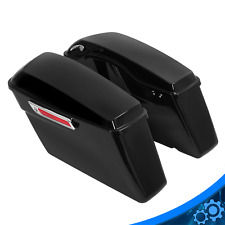 Painted Vivid Black Hard Saddlebags For Harley Touring Road King Glide 2014-2024 picture