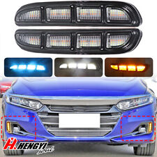 3 Color LED DRL Daytime Running Light For Honda Accord 2021 2022 Fog Lamp w Turn picture