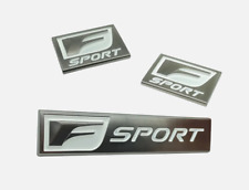 For Lexus F-Sport Car Rear Trunk Lid Side Fender Sticker Emblem Badge Gun Grey picture