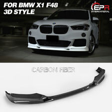 For 2015+ BMW X1 F48 Carbon Fiber 3D Style Front Bumper Lip Add-On Bodykits picture