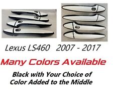 Custom Black & Color Door Handle Overlays 2007 - 2017 Lexus LS460 U PICK CLR picture
