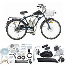 80cc 2-Stroke Petrol Gas Motor Engine Kit Bike Bicycle Motorized Full Set Silver picture